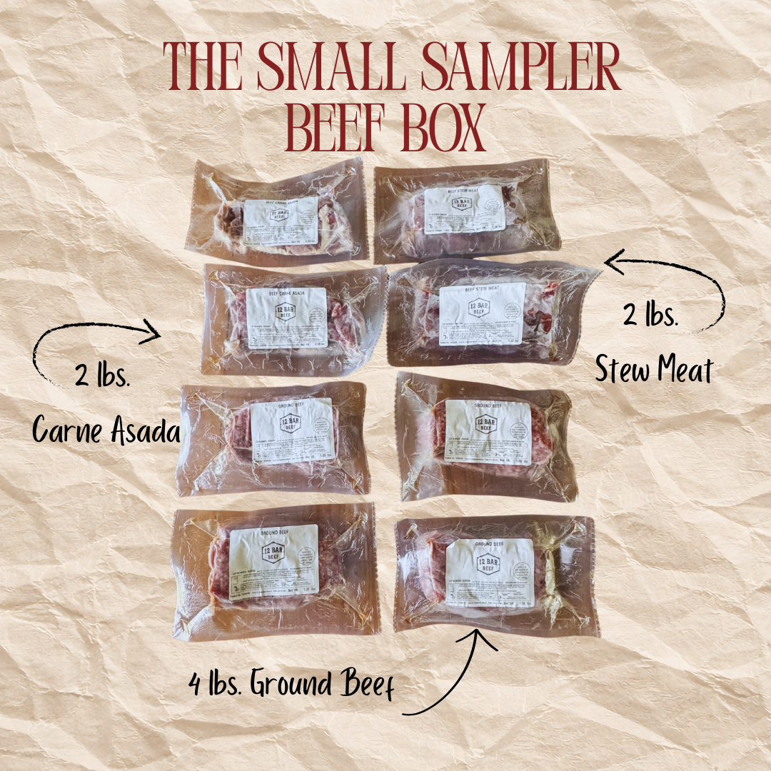 The Small Sampler Beef Box – 12barbeef